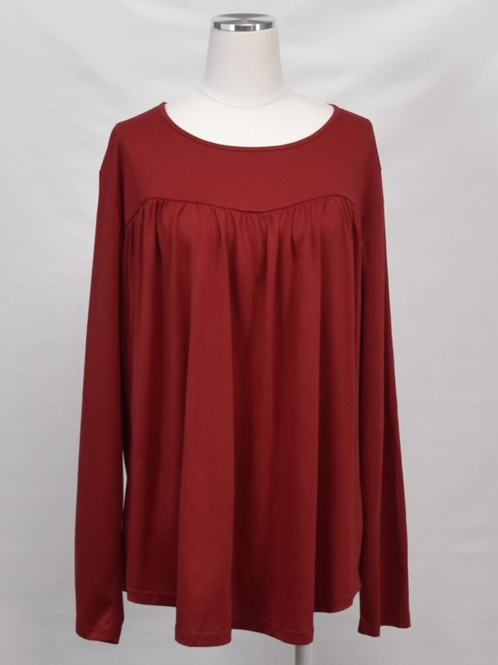 NEW Rust Red Long Sleeve Top Plus Size 3X